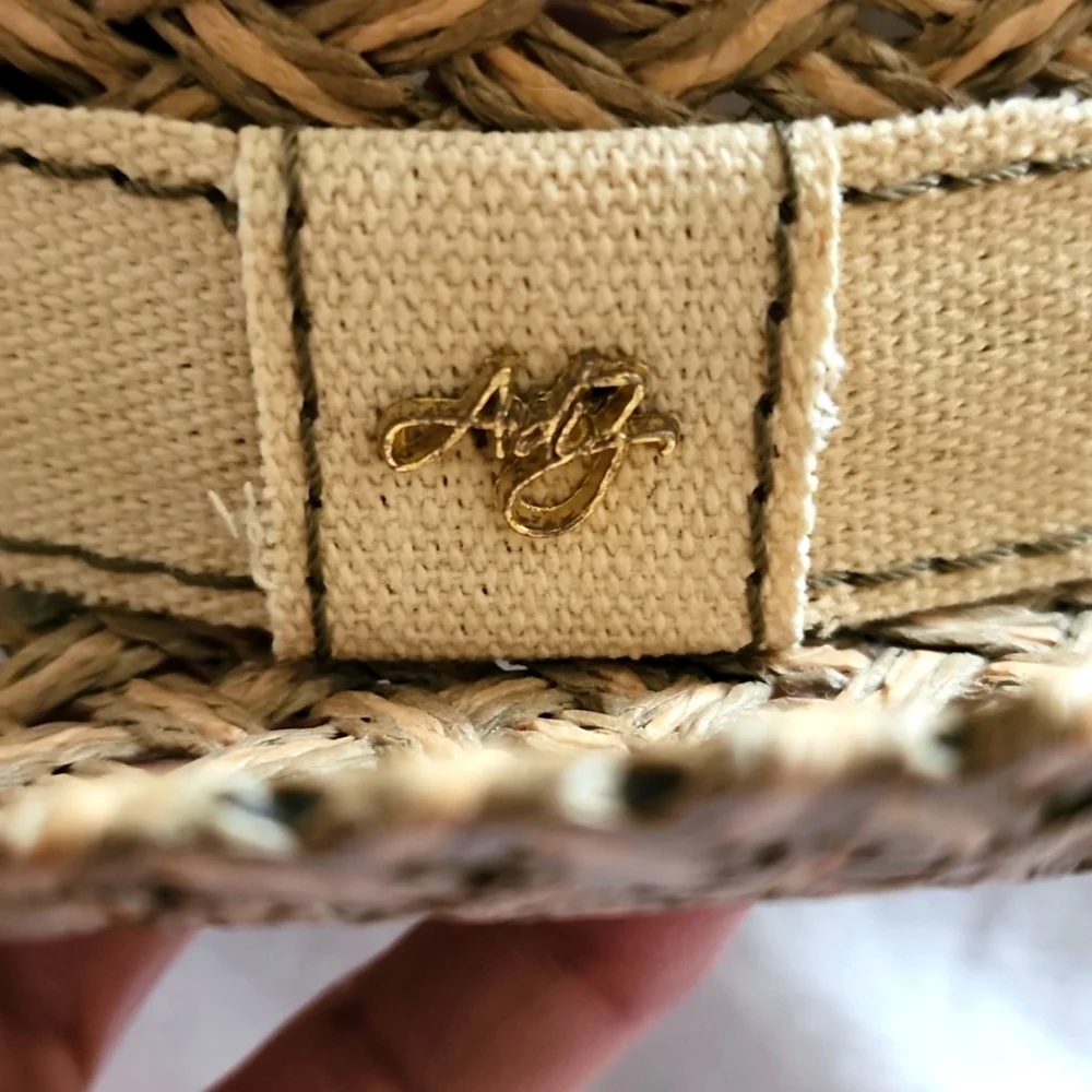 AUGUSTO DI ZOLA- Straw Hat/Fedora,Tan-EUC! - Picture 9 of 15